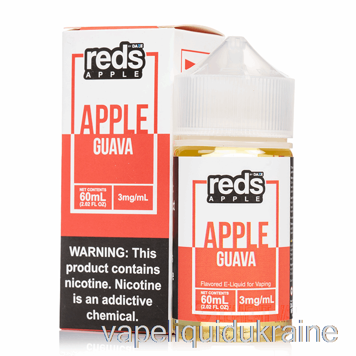 Vape Liquid Ukraine GUAVA - Red's Apple E-Juice - 7 Daze - 60mL 0mg